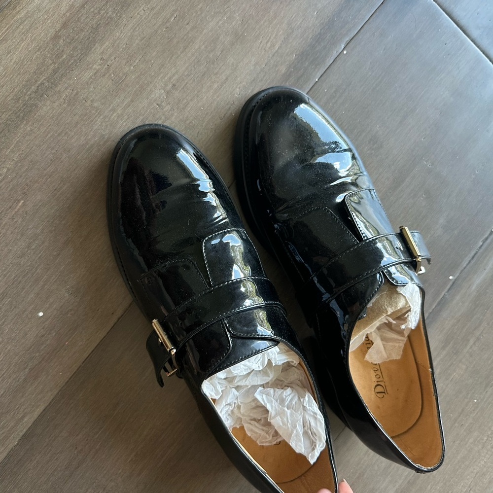 Men's Black Leather Dress Shoes